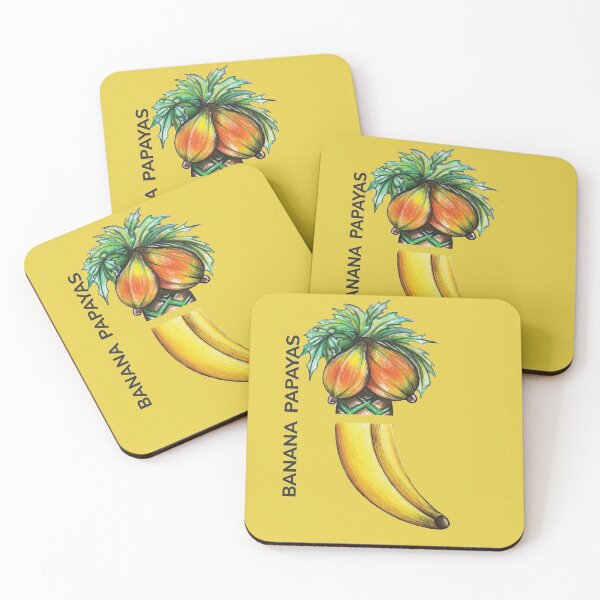Item preview, BANANA PAPAYAS by FrankenDuo yellow designed and sold by FrankenDuo.