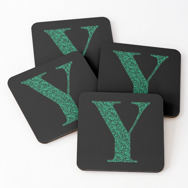 Item preview, Letter Y Emerald Dark Green Glitter Effect Alphabet designed and sold by Sour Soul.