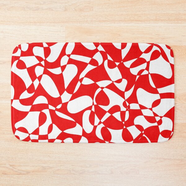Item preview, Abstract pattern - red and white. designed and sold by K.S ART.