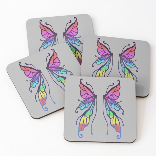 Item preview, Royal Faerie Wings you can wear!!!! (Stormy Rainbow) designed and sold by foxandtigersden.