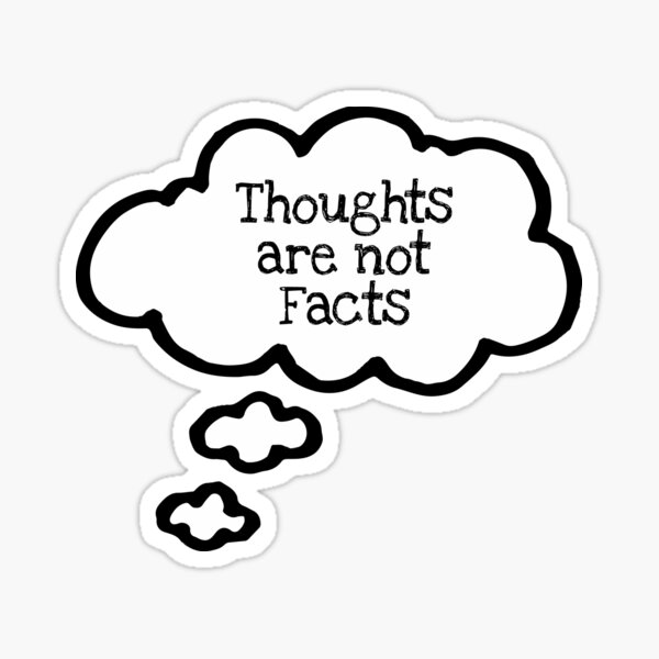 Item preview, Thoughts are not Facts designed and sold by LizardQueen90.