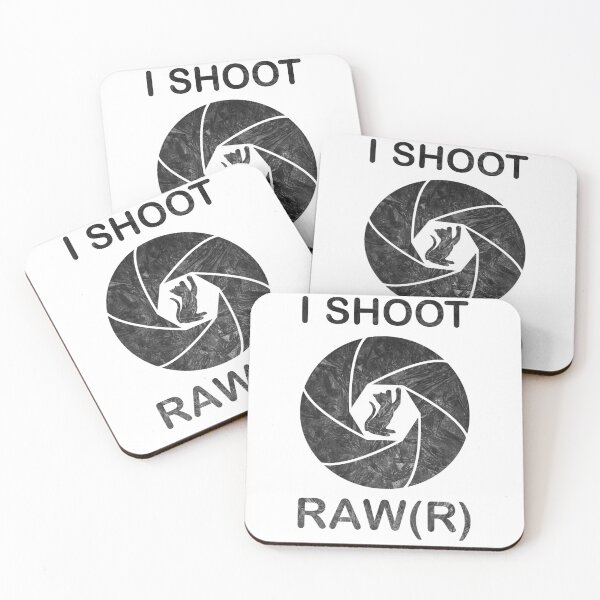 Item preview, I Shoot Raw R Cat Photographing Camera Photographer designed and sold by DerNerd.