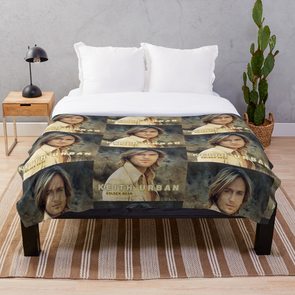 "KEITH URBAN GOLDEN ROAD" Throw Blanket by mberanderso Redbubble