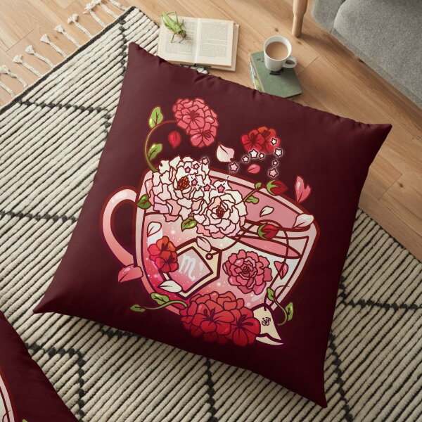 Scorpio Zodiac Teacup Floor Pillow