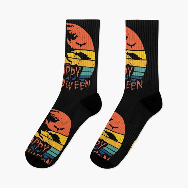Item preview, Happy Halloween Black Witch Retro Vintage Style designed and sold by GravitiTees.