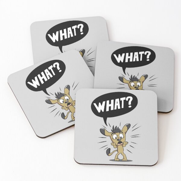 Item preview, funny confused surprised hysterical little cartoon character for light color shirts designed and sold by RedManzanas.