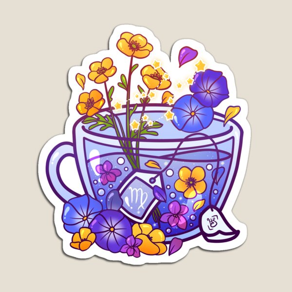 Item preview, Virgo Zodiac Teacup designed and sold by heysoleilart.