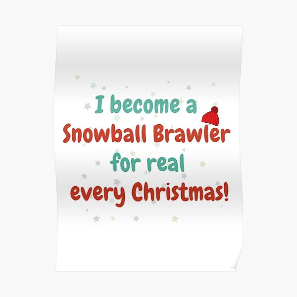 Drôle - Brawl Star Snowball Brawler Christmas Poster