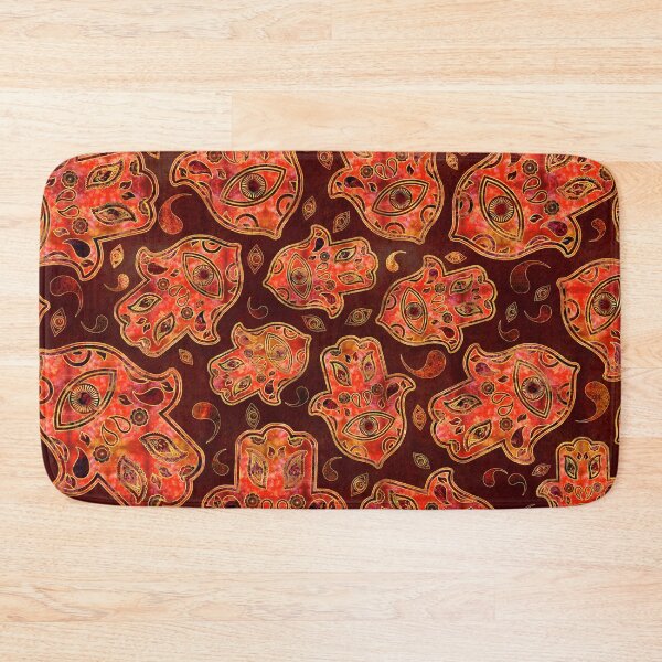 Item preview, Hamsa Hand -Hand of Fatima pattern reds designed and sold by k9printart.