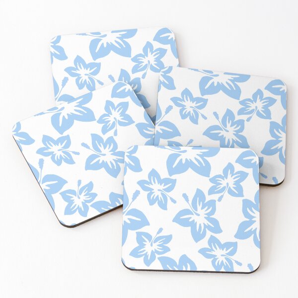 Item preview, Blue Tropical Hibiscus Pattern  designed and sold by everything4eva.