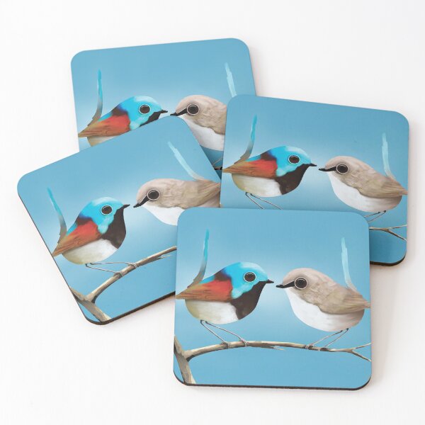 Item preview, Sweet Variegated Fairywren Couple designed and sold by Karin Taylor.