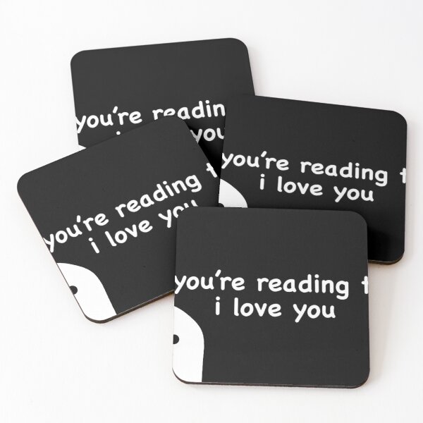 Item preview, if you’re reading this i love you designed and sold by Cofffeecoasters.