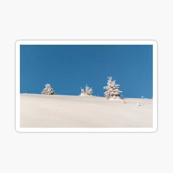 White and blue Sticker