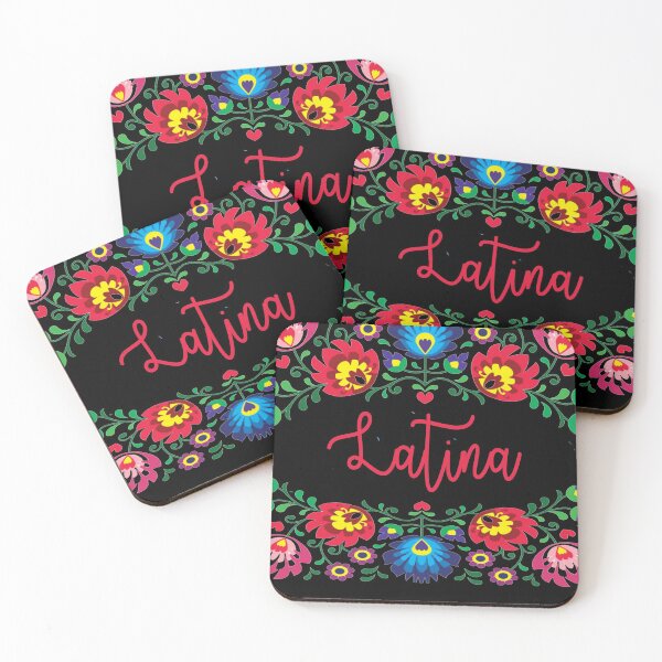 Item preview, latina floral shirts masks hoodies merch poster designed and sold by charmingthreads.