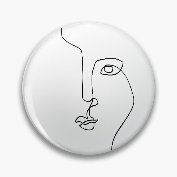 Item preview, Abstract Face II - One Line Art designed and sold by TheRedFinch.