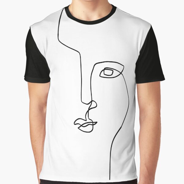 Item preview, Abstract Face II - One Line Art designed and sold by TheRedFinch.