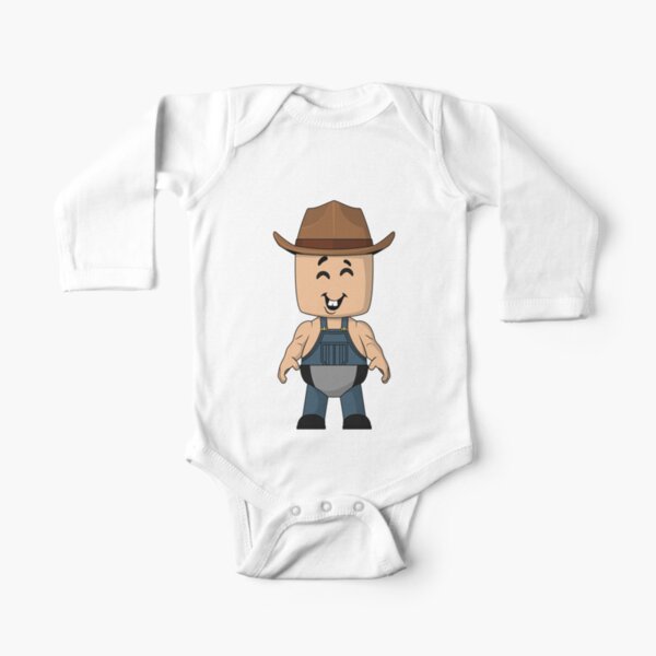 Flamingo Roblox Long Sleeve Baby One Piece Redbubble - baby carrier holding a noob roblox
