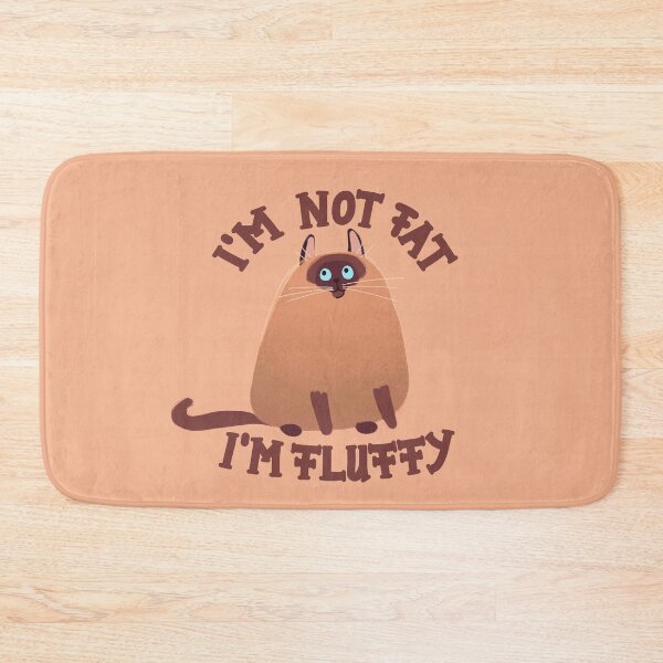 Item preview, I'm not fat I'm fluffy Cute Cat designed and sold by space-kitten.