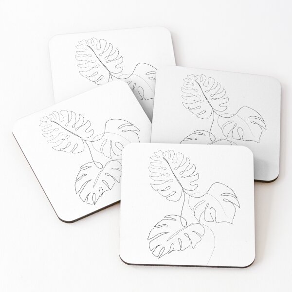 Item preview, Monstera leaves - Minimal line art designed and sold by InspiRin.