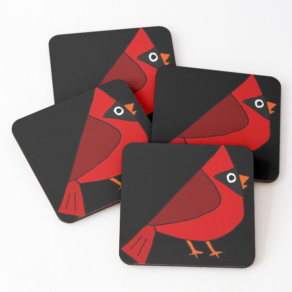 Item preview, Cool Red Cardinal Bird Art designed and sold by Nature's Fancy.