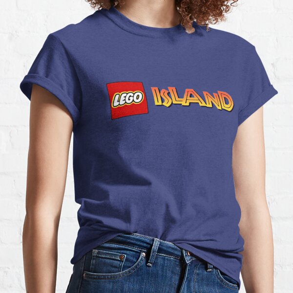 Lego Island Women S T Shirts Tops Redbubble - lego island shirt roblox