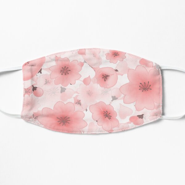 Sakura - Flores Rosadas Árbol del Cerezo Japonés Mascarilla plana