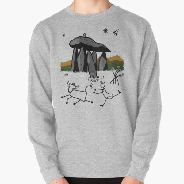 What is happening at Pentre Ifan? Pullover Sweatshirt