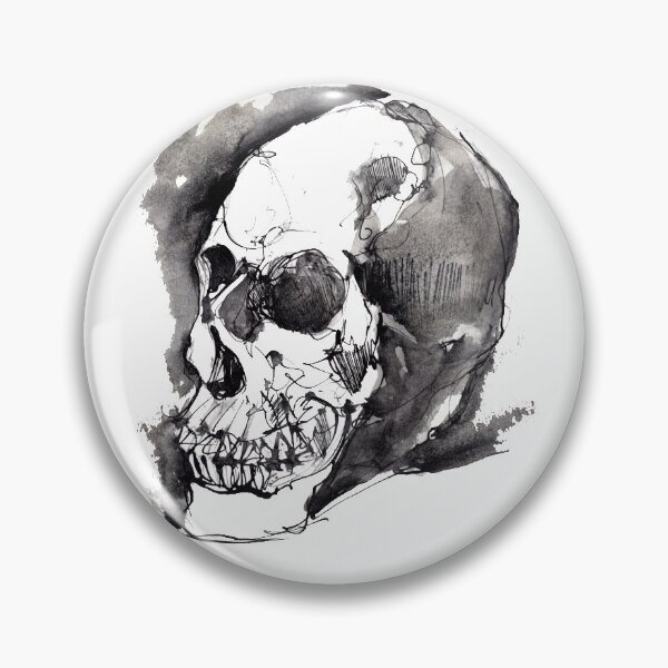 Item preview, Skull Study - Ink Drawing designed and sold by Rachel Collier-Wilson.