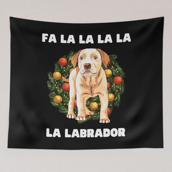 Item preview, Christmas Dog FaLaLaLaLaLa Labrador Christmas Gift for Dog Lovers Labrador Lovers Funny Christmas Gift designed and sold by Nathalie Aynié.