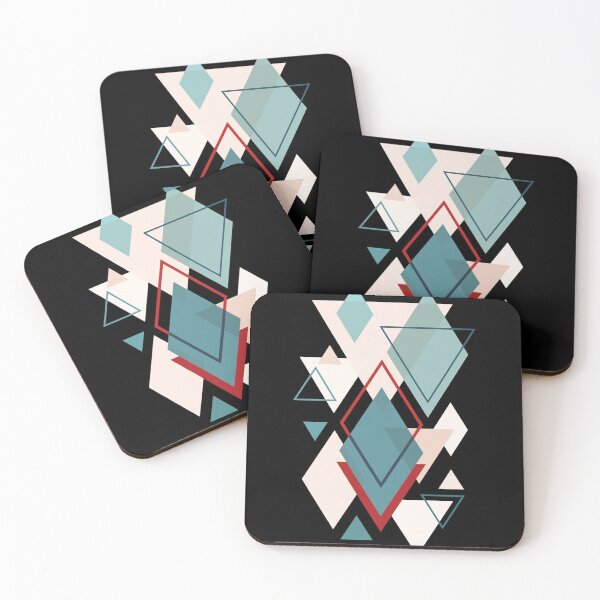 Item preview, Cold themed triangles and geometric figures design designed and sold by Michael Schmidt.
