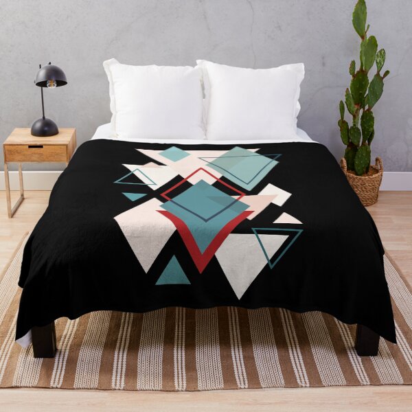 Item preview, Cold themed triangles and geometric figures design designed and sold by Michael Schmidt.