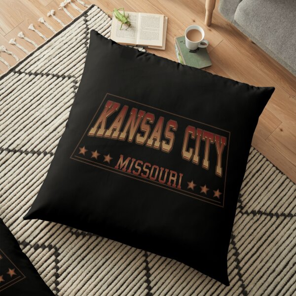 Kansas City Missouri football hockey baseball sports design Floor Pillow
