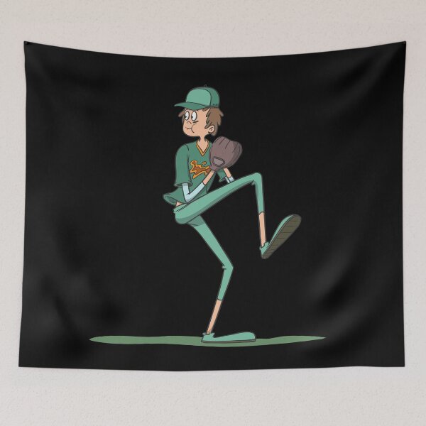 Item preview, Baseball pitcher throwing designed and sold by Monkey Ful.