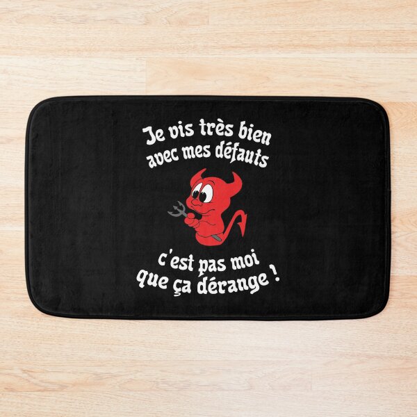 Aperçu de l'œuvre Les défauts du Diablotin - Message Humour Cool Fun créée et vendue par rubislys.