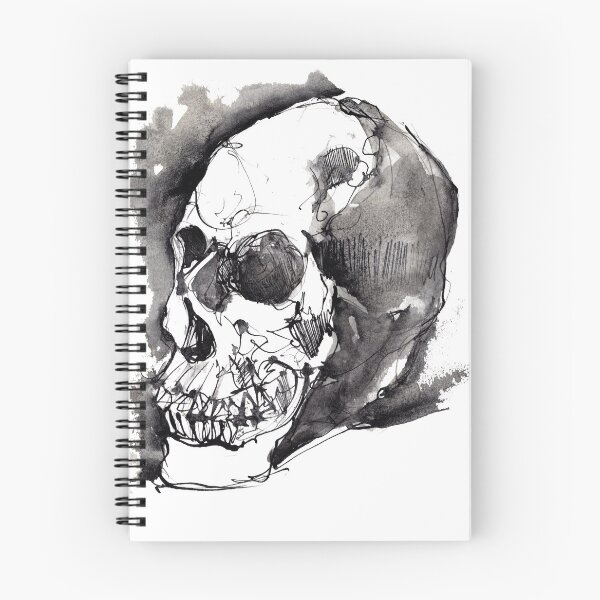 Item preview, Skull Study - Ink Drawing designed and sold by Rachel Collier-Wilson.