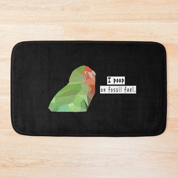 Item preview, Bird polygon I poop on fossil fuel designed and sold by CareShare Design.