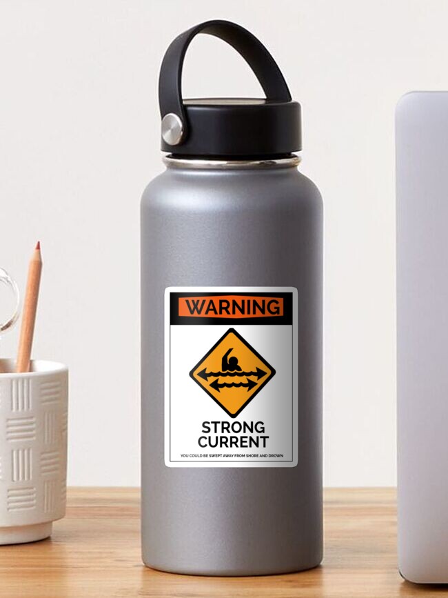 Strong Current Warning Sign | Sticker