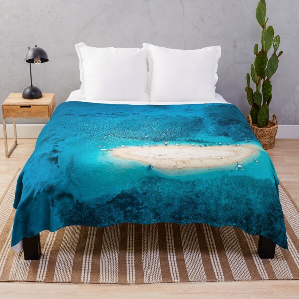 Item preview, Beach surrounded by blue waters designed and sold by viknitov.