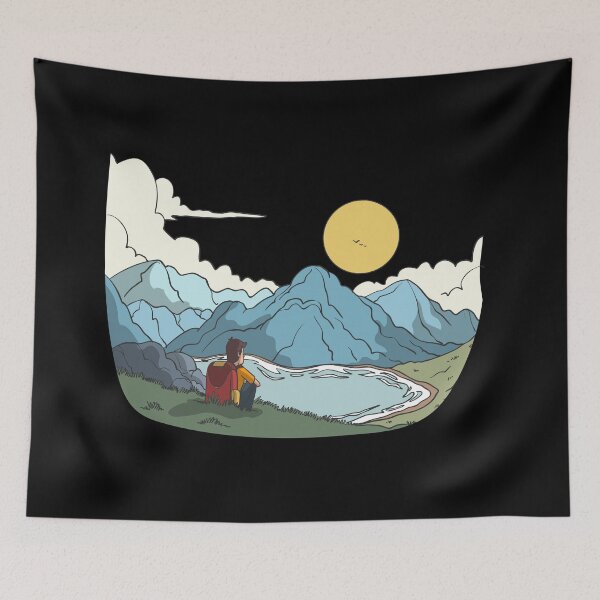 Item preview, Family hiking in the mountains designed and sold by Monkey Ful.