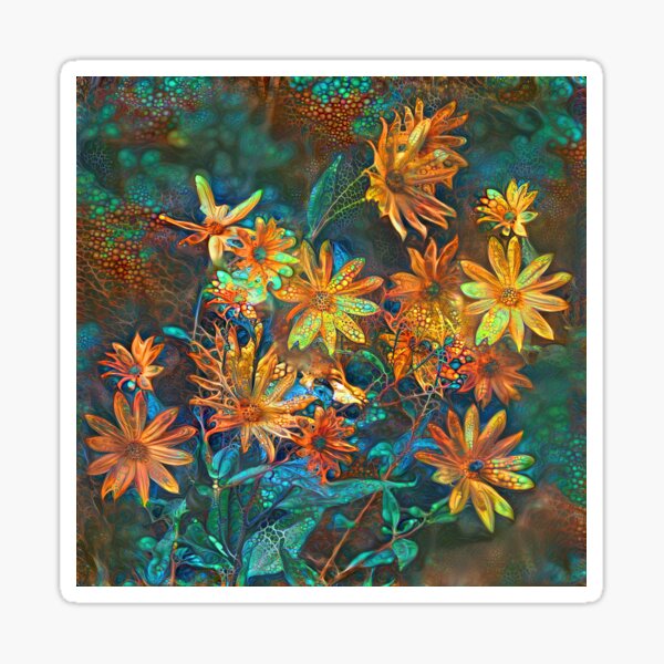 Floral Abstraction Sticker