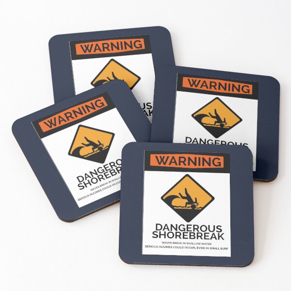 Item preview, Dangerous Shorebreak Warning Sign designed and sold by AlwaysReadyCltv.