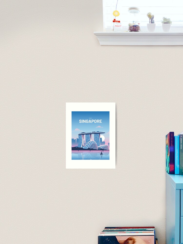 Singapore Marina Bay Sands Travel Art