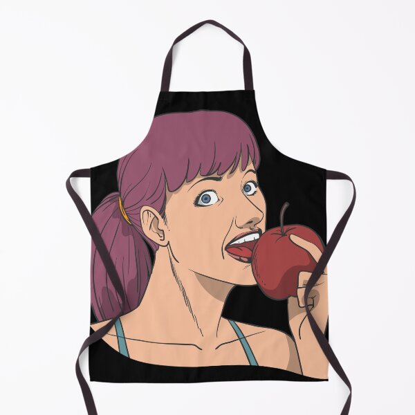 Item preview, Woman eats apple designed and sold by Monkey Ful.