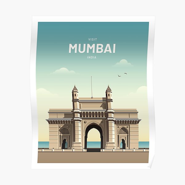 "Gateway of India Mumbai Travel Digital Art" Poster for Sale by