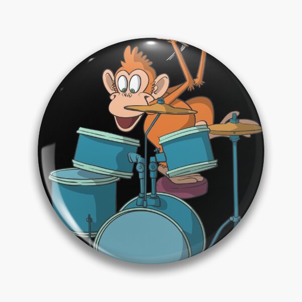 Item preview, Monkey plays drums designed and sold by Monkey Ful.