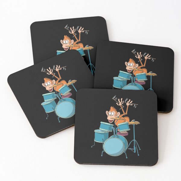 Item preview, Monkey plays drums designed and sold by Monkey Ful.