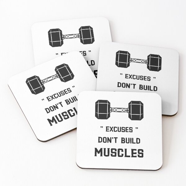 Item preview, Excuses don't build muscles designed and sold by Hanin-Apparel.