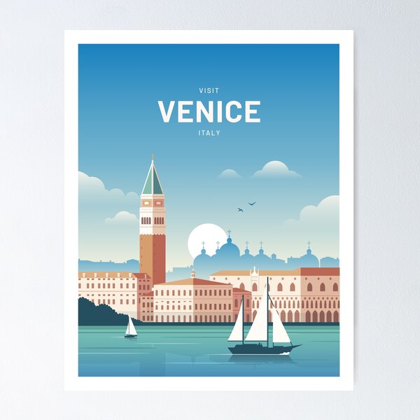 Item preview, Venice Italy Vintage Travel designed and sold by Corvin  Travel Posters.