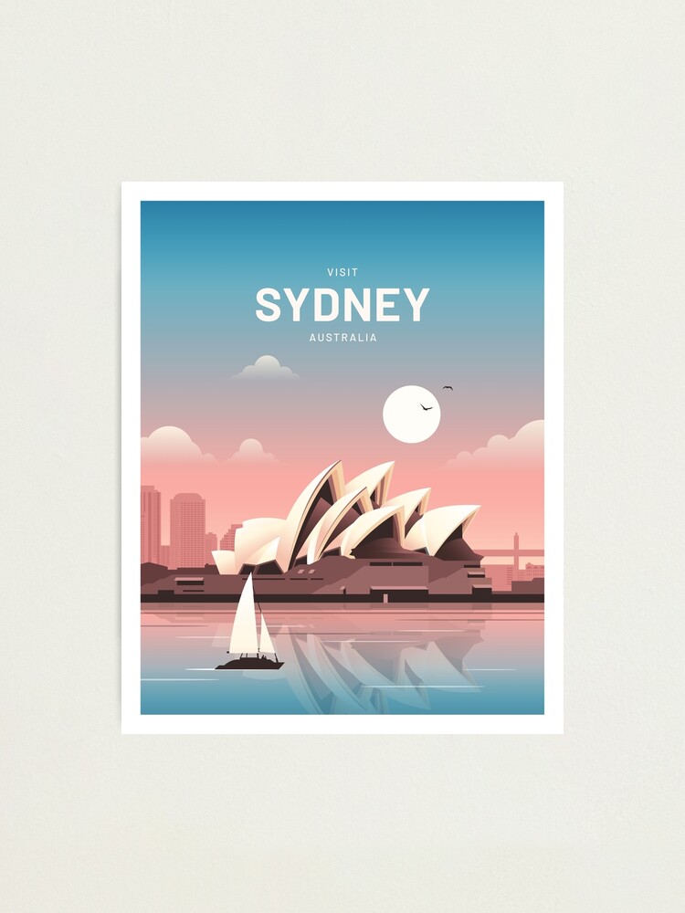 Alternate view of Sydney Australia Vintage Travel Photographic Print