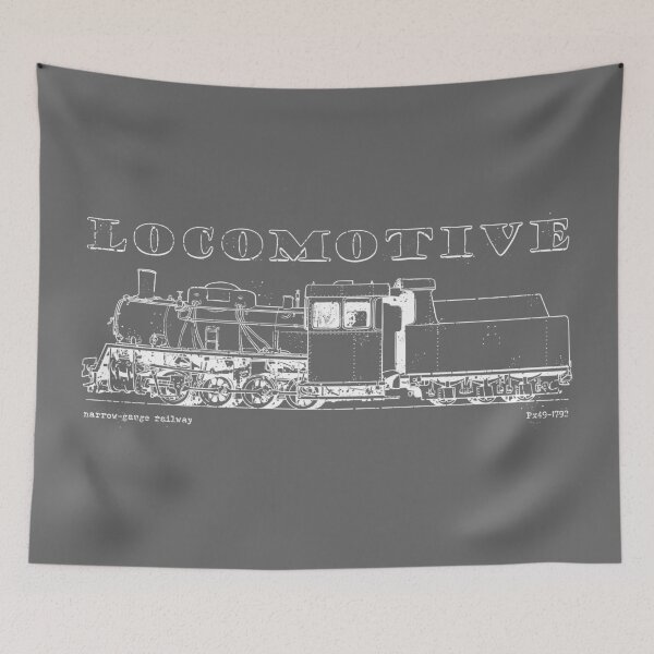 Item preview, Drawing of narrow-gauge railway locomotive designed and sold by StefanAlfonso.